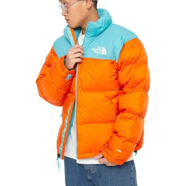 1267634-the-north-face-1996-retro-nuptse-jacket-red-orange-transantarctic-blue.jpg-Photoroom The North Face 1996 Nuptse Jacket - Red Orange