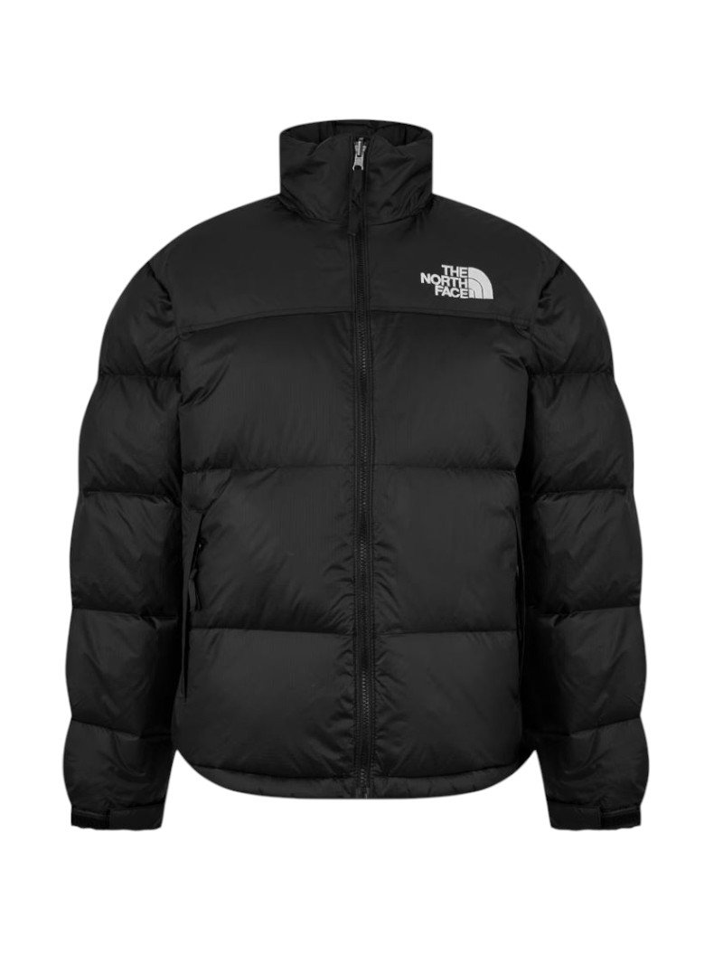 The north face nuptse jacket 700 black stock image