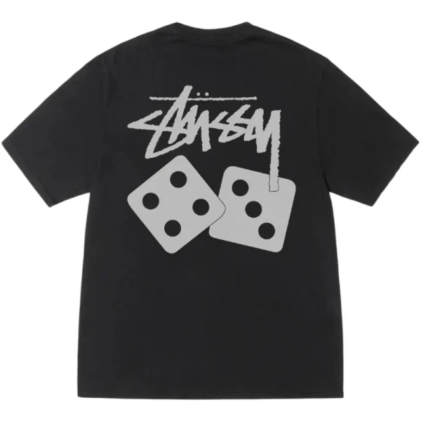 Stussy Dice Pig Dyed tee black
