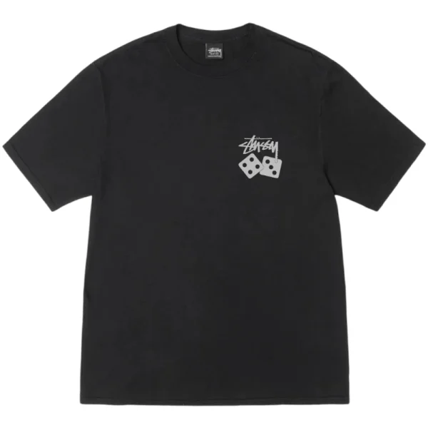 stussy black dice tee