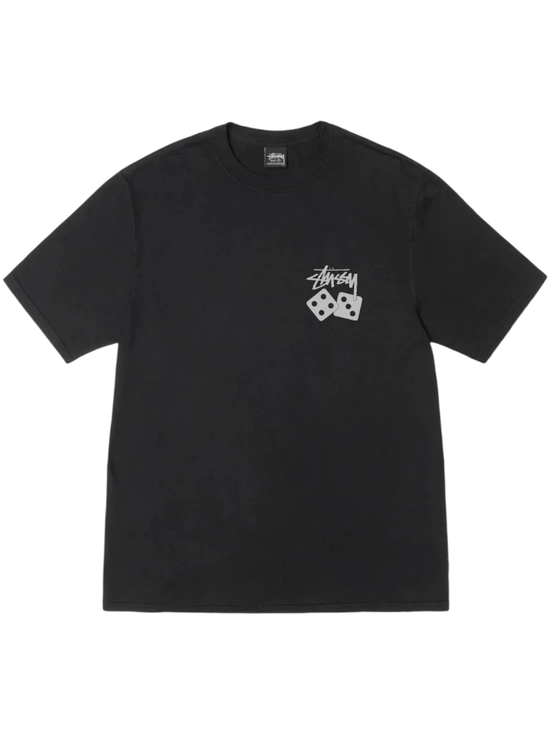stussy black dice tee