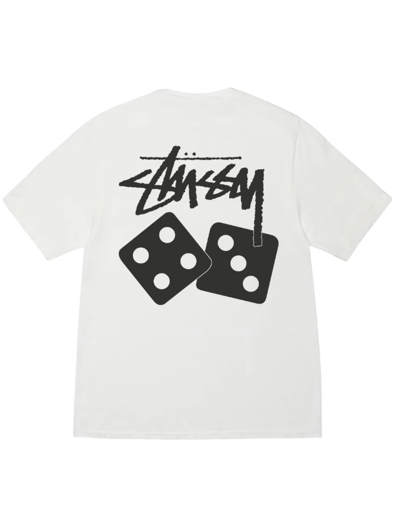 stussy dice tee naural