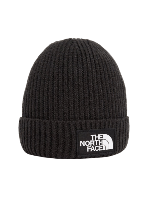 The North Face шапка Box logo cuffed beanie in black