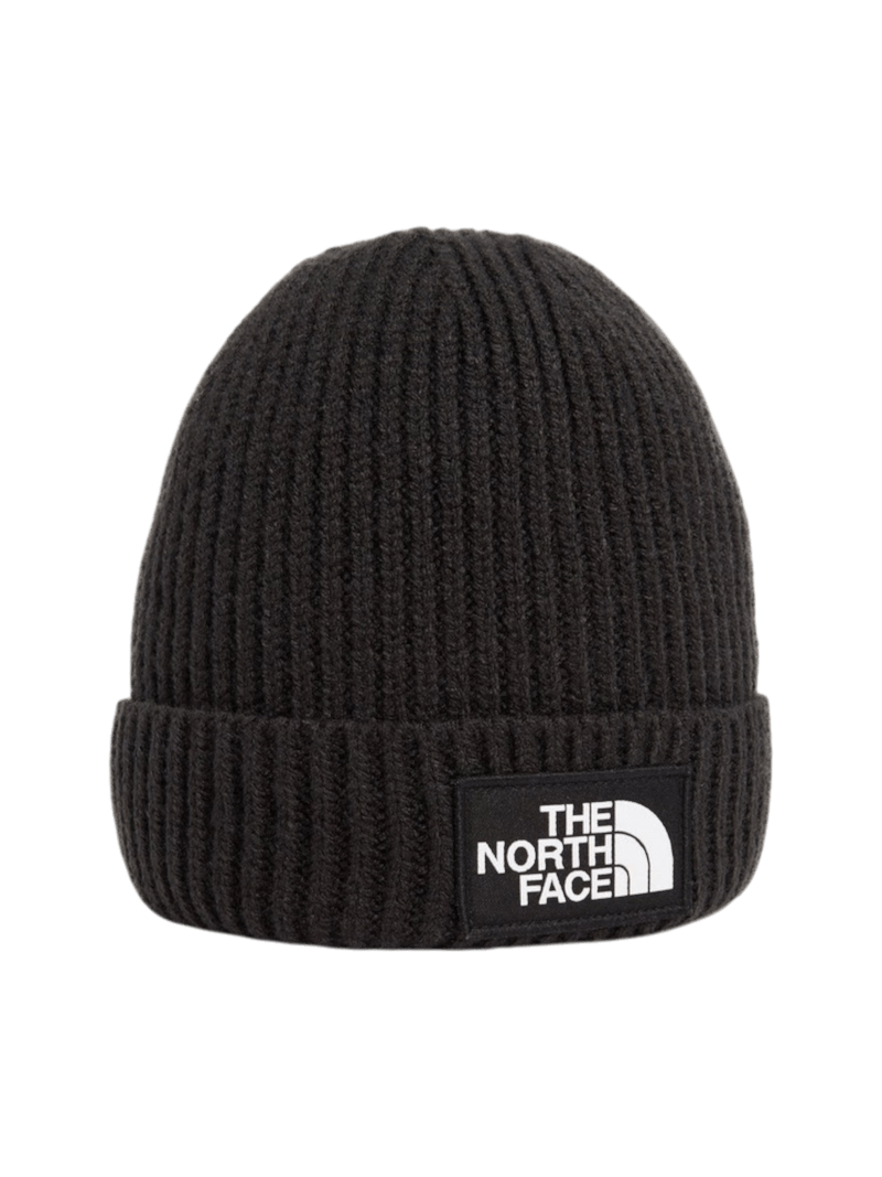 The North Face шапка Box logo cuffed beanie in black