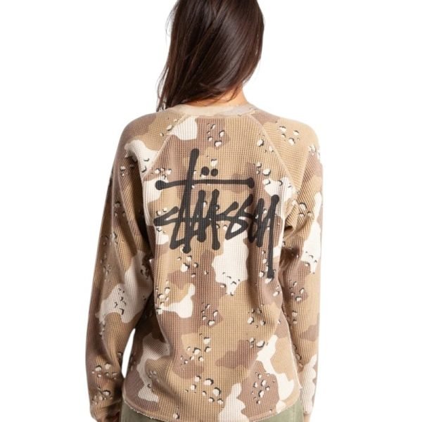 Stussy Raglan Thermal Basic Stock Desert Camo